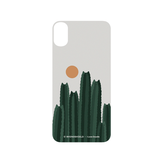 RhinoShield X I Love Doodle SolidSuit iPhone XS Max Case - Cat and Plant - Cattus
