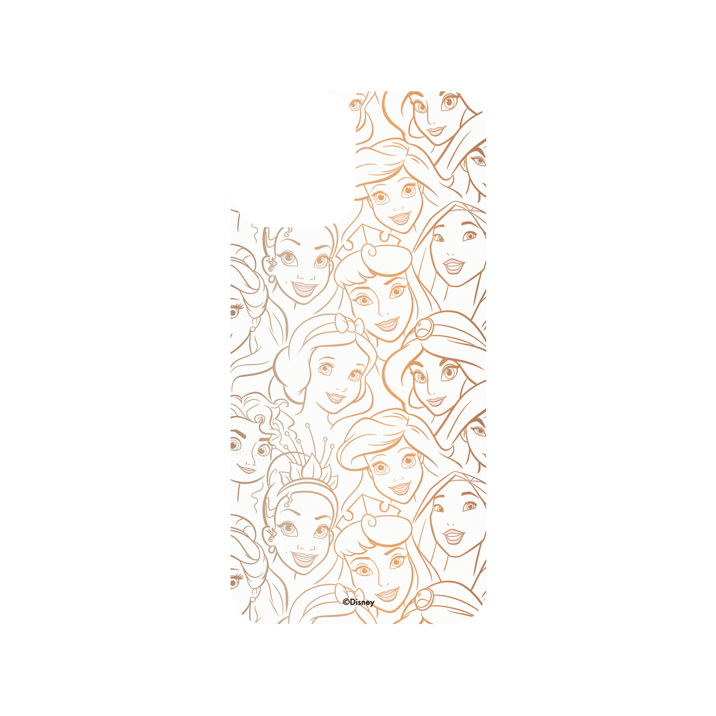 iPhone 11 Pro 犀牛盾SolidSuit防摔背蓋手機殼 迪士尼公主系列 - Pattern系列-迪士尼公主 線稿