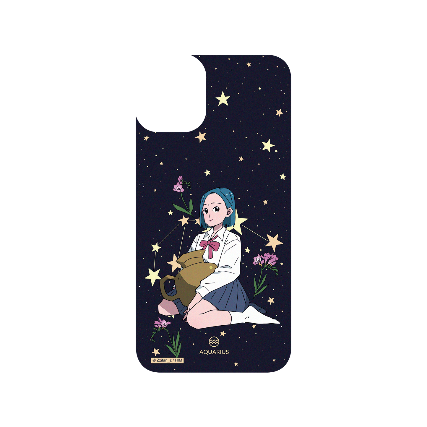 iPhone 11 犀牛盾SolidSuit聯名設計款防摔背蓋手機殼 Zzifan_z - 水瓶座女孩
