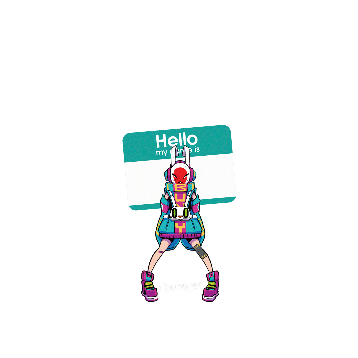 iPhone 11 犀牛盾SolidSuit聯名設計款防摔背蓋手機殼 BOUNCE - BUNNY