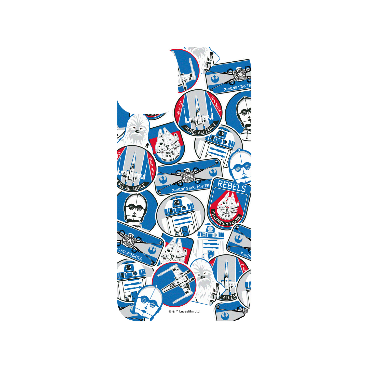 iPhone 11 犀牛盾SolidSuit聯名設計款防摔背蓋手機殼 StarWars 星際大戰系列 - Sticker-藍