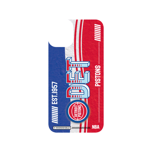 iPhone 11 犀牛盾SolidSuit聯名設計款防摔背蓋手機殼 NBA - 復古球員卡-底特律活塞 Detroit Pistons - Vintage Card
