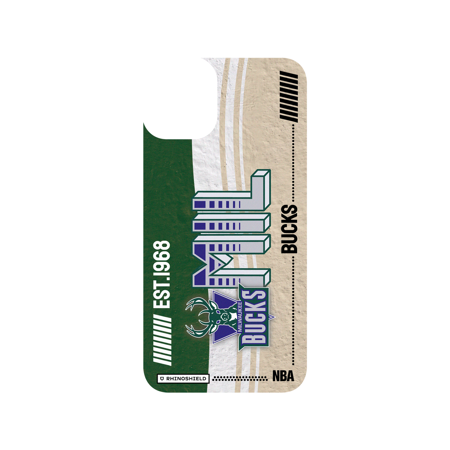 iPhone 11 犀牛盾SolidSuit聯名設計款防摔背蓋手機殼 NBA - 復古球員卡-密爾瓦基公鹿 Milwaukee Bucks - Vintage Card