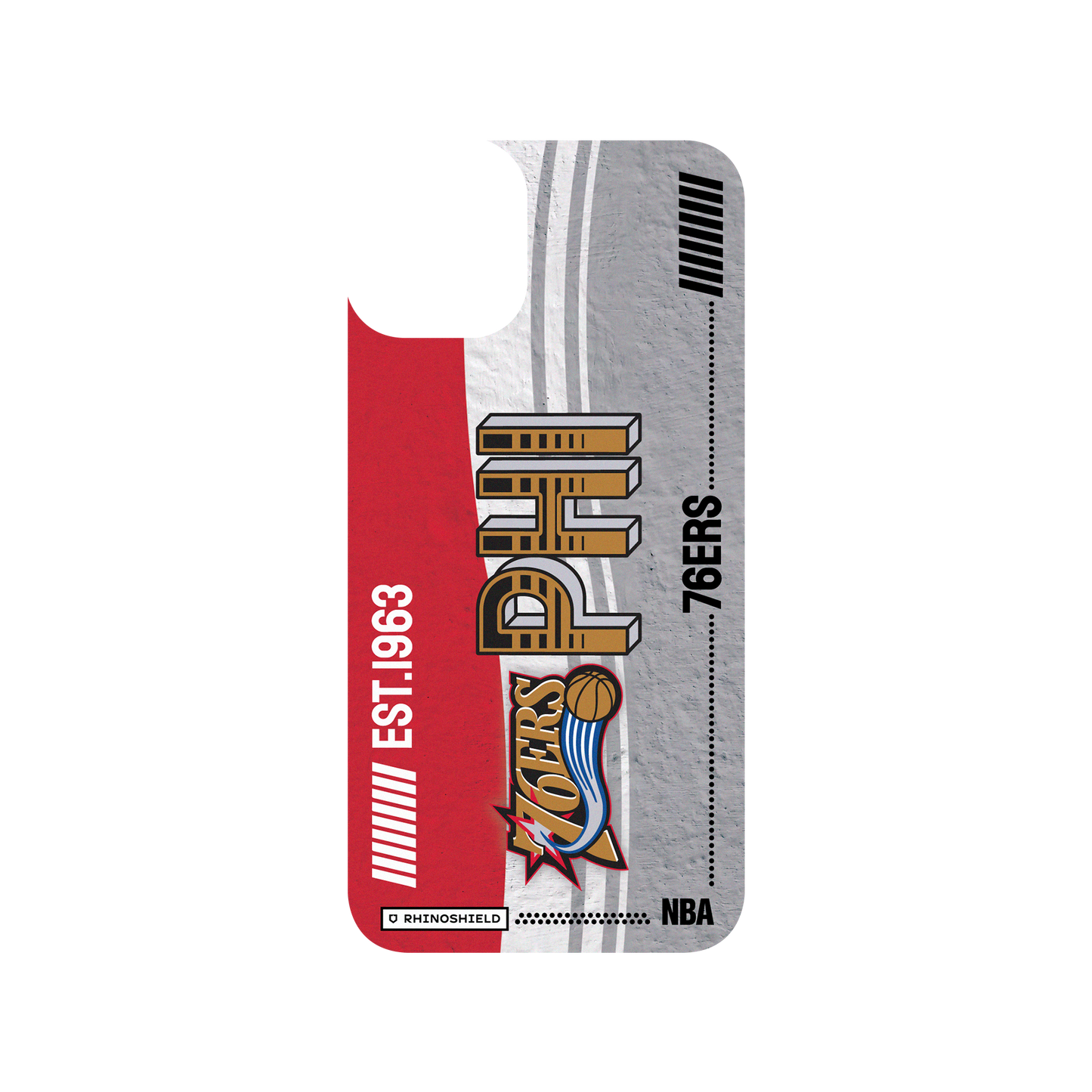 iPhone 11 犀牛盾SolidSuit聯名設計款防摔背蓋手機殼 NBA - 復古球員卡-費城76人 Philadelphia 76ers - Vintage Card