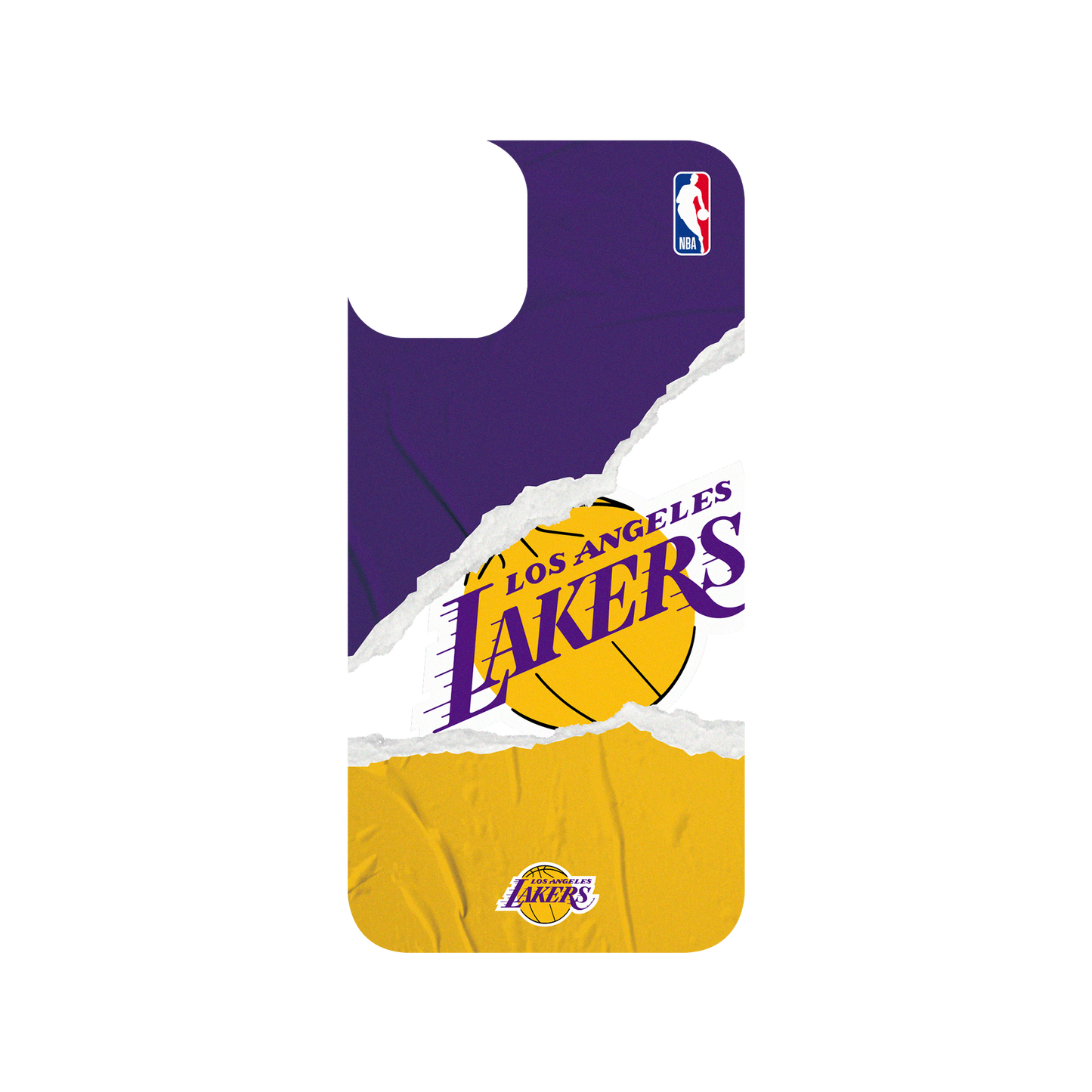 iPhone 11 犀牛盾SolidSuit聯名設計款防摔背蓋手機殼 NBA - 熱血系列-洛杉磯湖人 L.A. Lakers - Sweat and tears