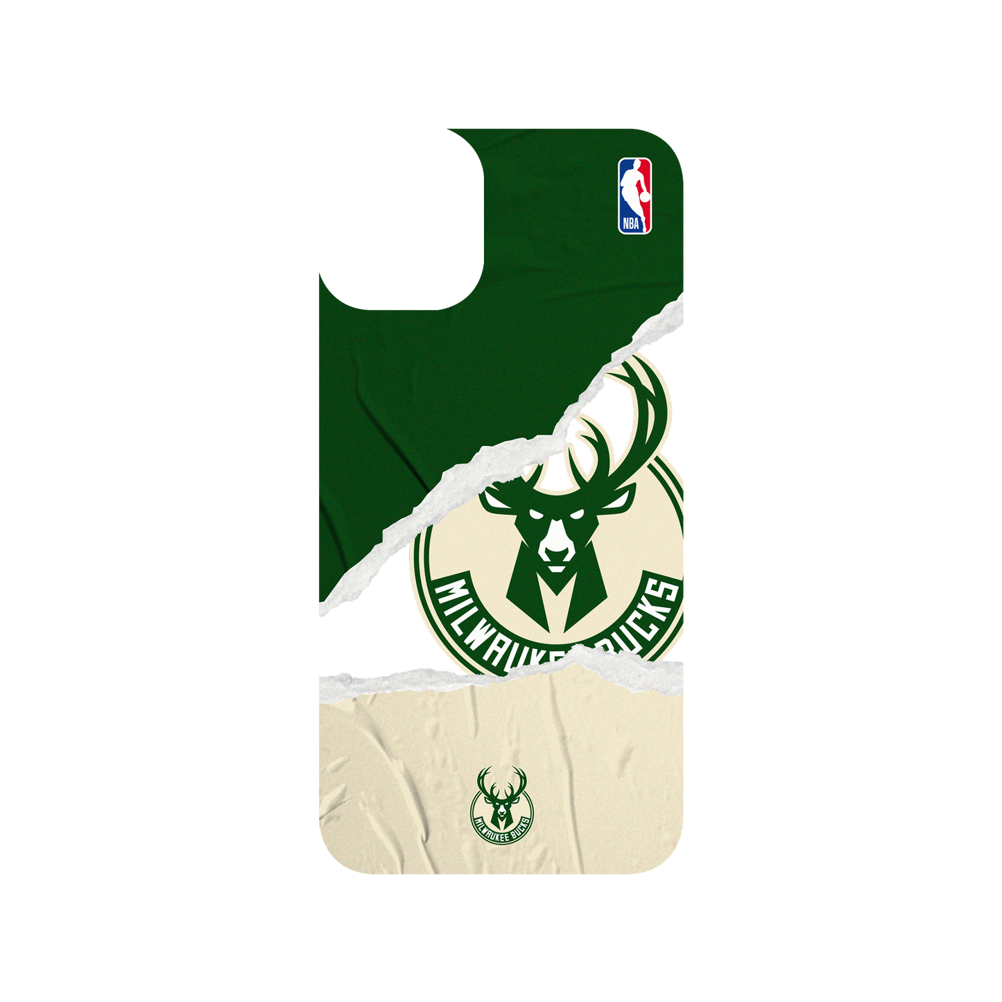 iPhone 11 犀牛盾SolidSuit聯名設計款防摔背蓋手機殼 NBA - 熱血系列-密爾瓦基公鹿 Milwaukee Bucks - Sweat and Tears