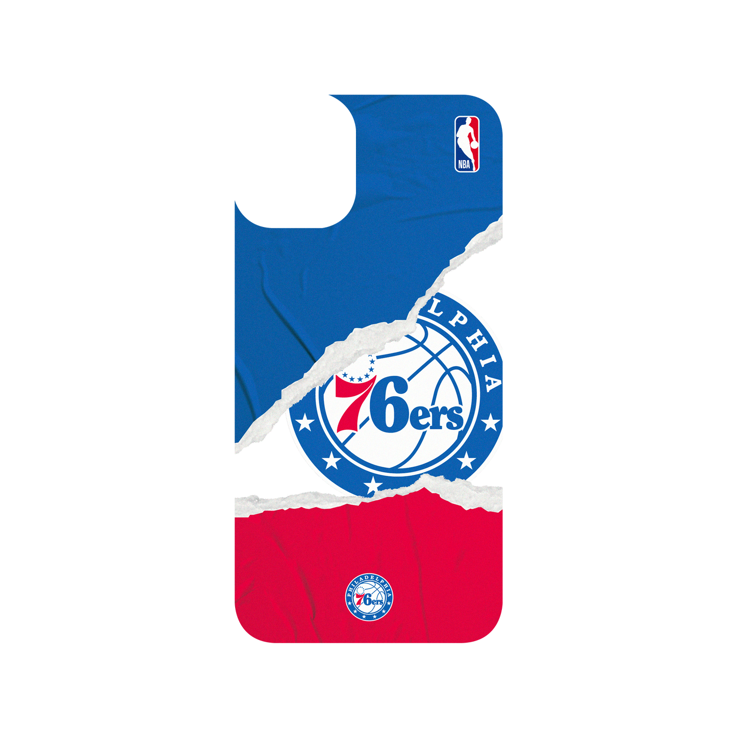 iPhone 11 犀牛盾SolidSuit聯名設計款防摔背蓋手機殼 NBA - 熱血系列-費城76人 Philadelphia 76ers - Sweat and Tears