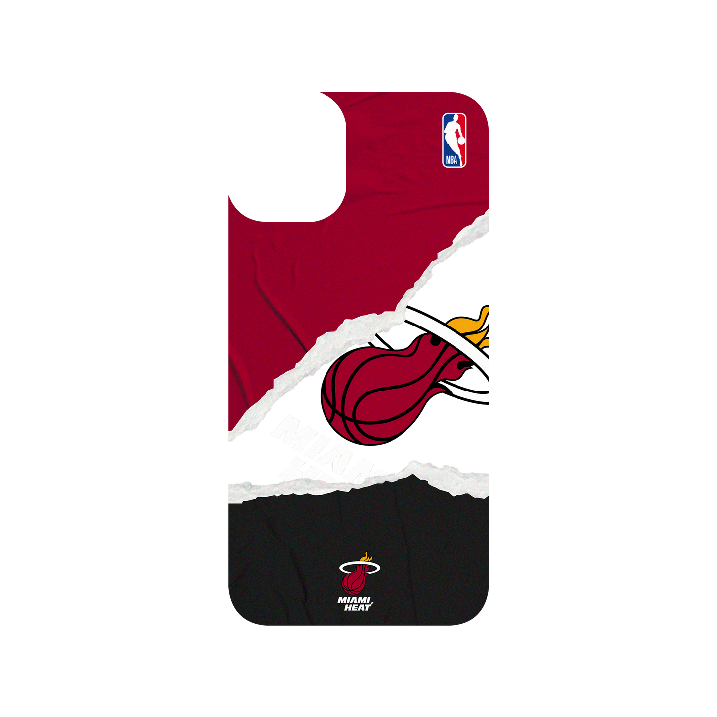 iPhone 11 犀牛盾SolidSuit聯名設計款防摔背蓋手機殼 NBA - 熱血系列-邁阿密熱火 Miami Heats - Sweat and Tears