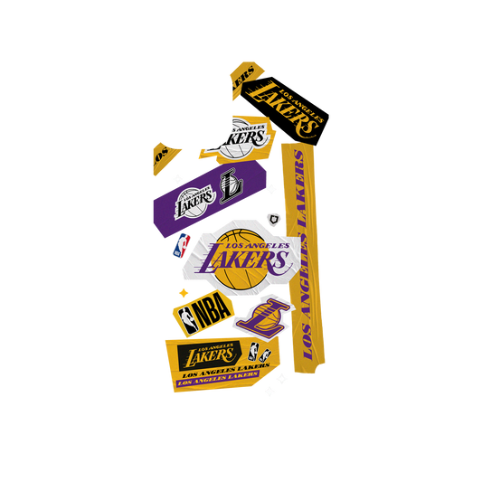 iPhone 11 犀牛盾SolidSuit聯名設計款防摔背蓋手機殼 NBA - 拼貼系列-洛杉磯湖人 L.A. Lakers - Collage