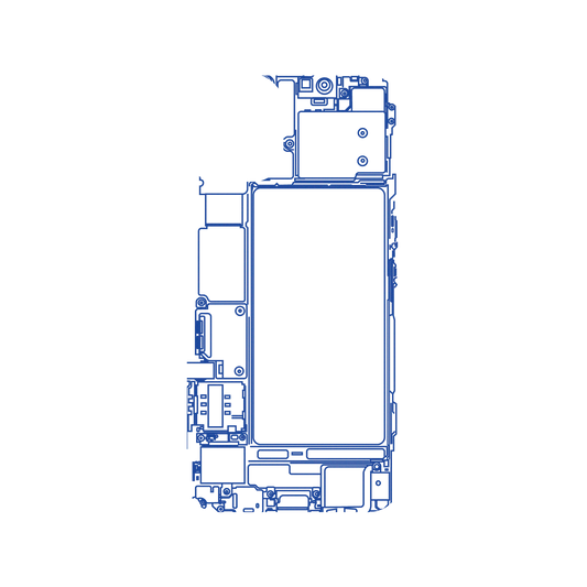 RHINOSHIELD X JOCR SolidSuit iPhone 11 Case - Inside an iPhone - Blue