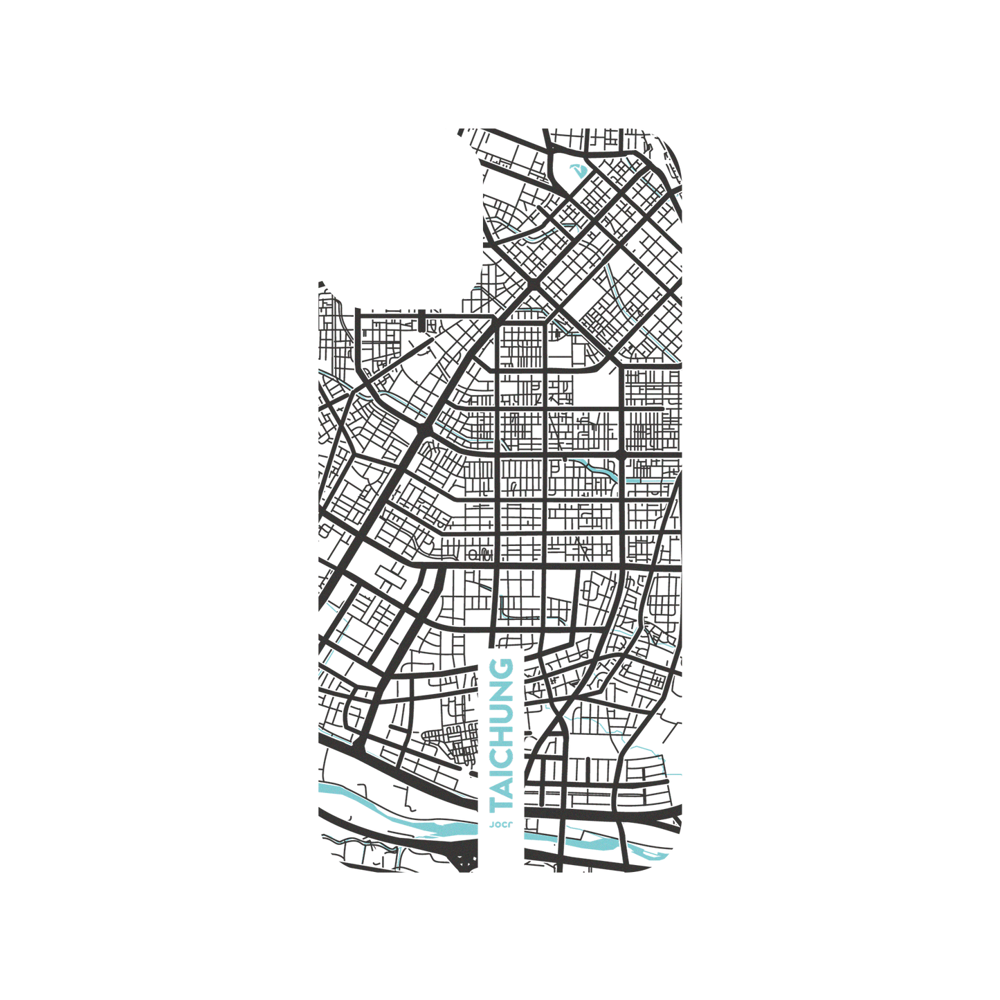 iPhone 11 犀牛盾SolidSuit聯名設計款防摔背蓋手機殼 JOCR - Taichung (Black Logo)