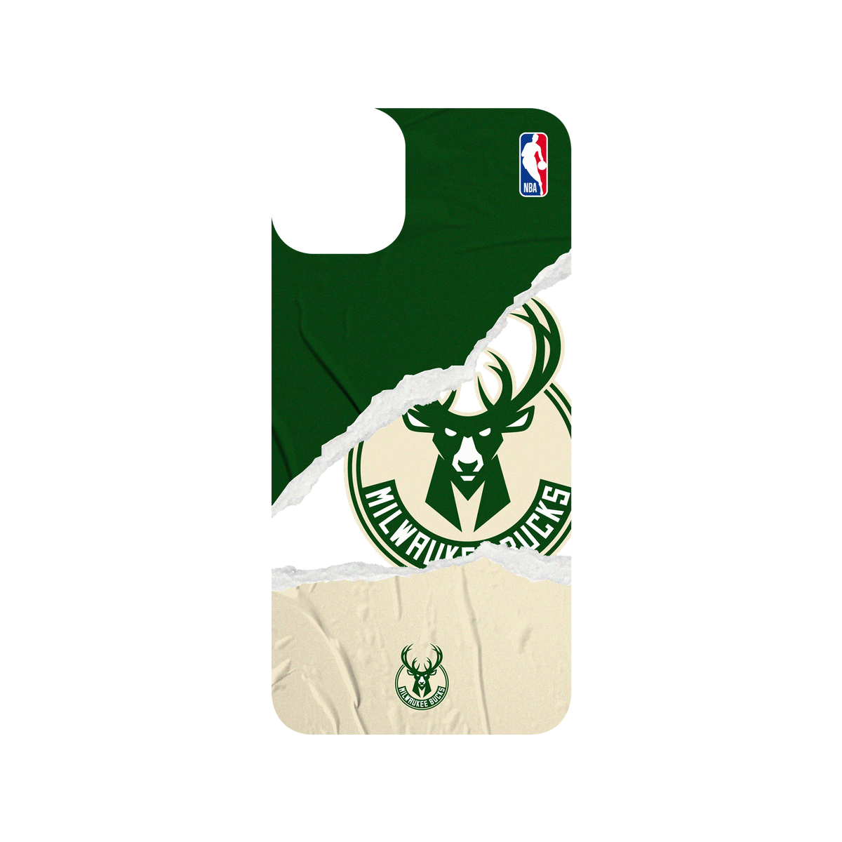 iPhone 11 Pro Max 犀牛盾SolidSuit聯名設計款防摔背蓋手機殼 NBA - 熱血系列-密爾瓦基公鹿 Milwaukee Bucks - Sweat and Tears