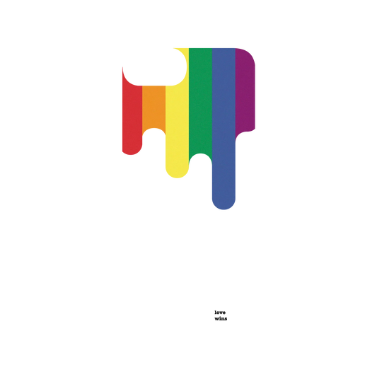 RHINOSHIELD SolidSuit iPhone 8 Case: Original Designs - Rainbow Stripes With Love Wins