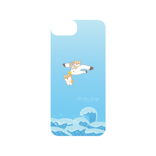 iPhone 8 犀牛盾SolidSuit聯名設計款防摔背蓋手機殼 柴語錄 - 海浪版