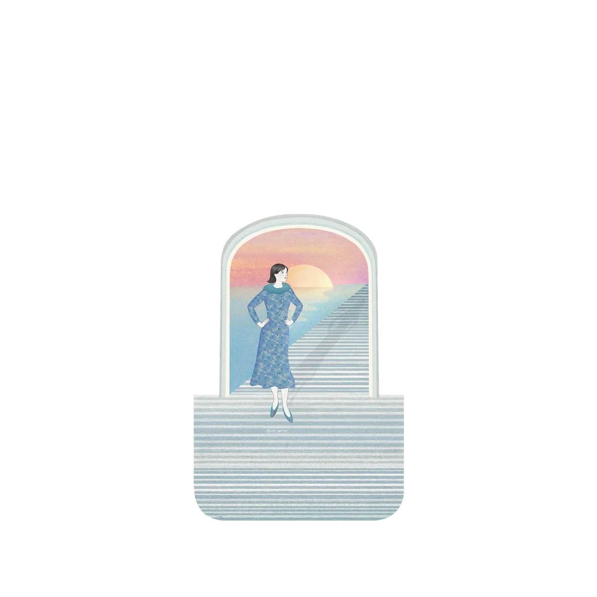 iPhone 8 犀牛盾SolidSuit聯名設計款防摔背蓋手機殼 欣蒂小姐 - 女子優雅