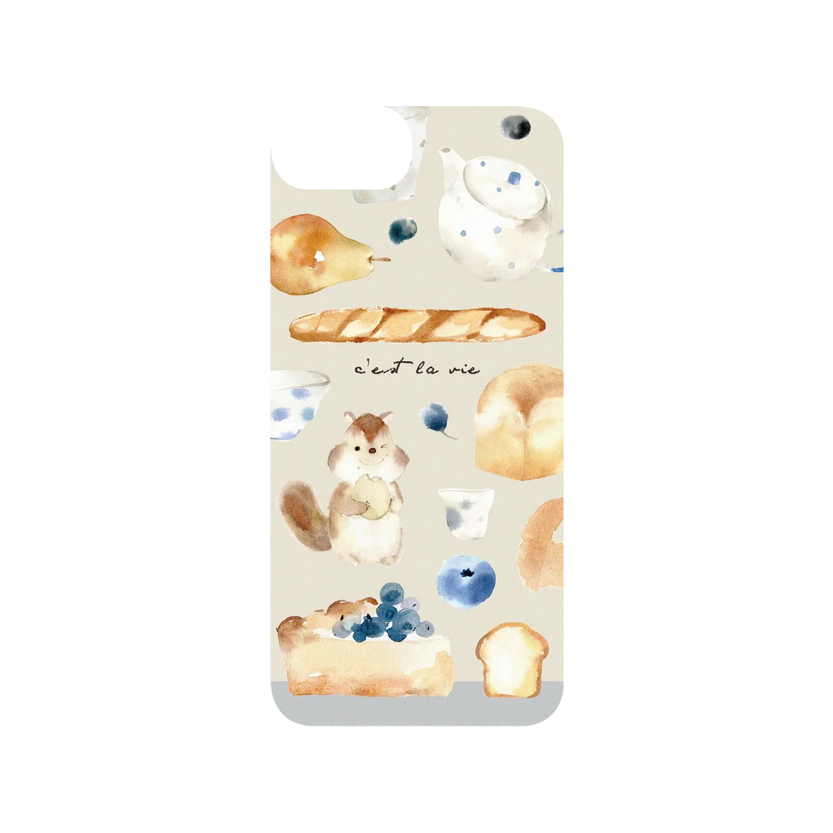 RHINOSHIELD X Liang Feng SolidSuit iPhone 8 Case - Pear and Bread