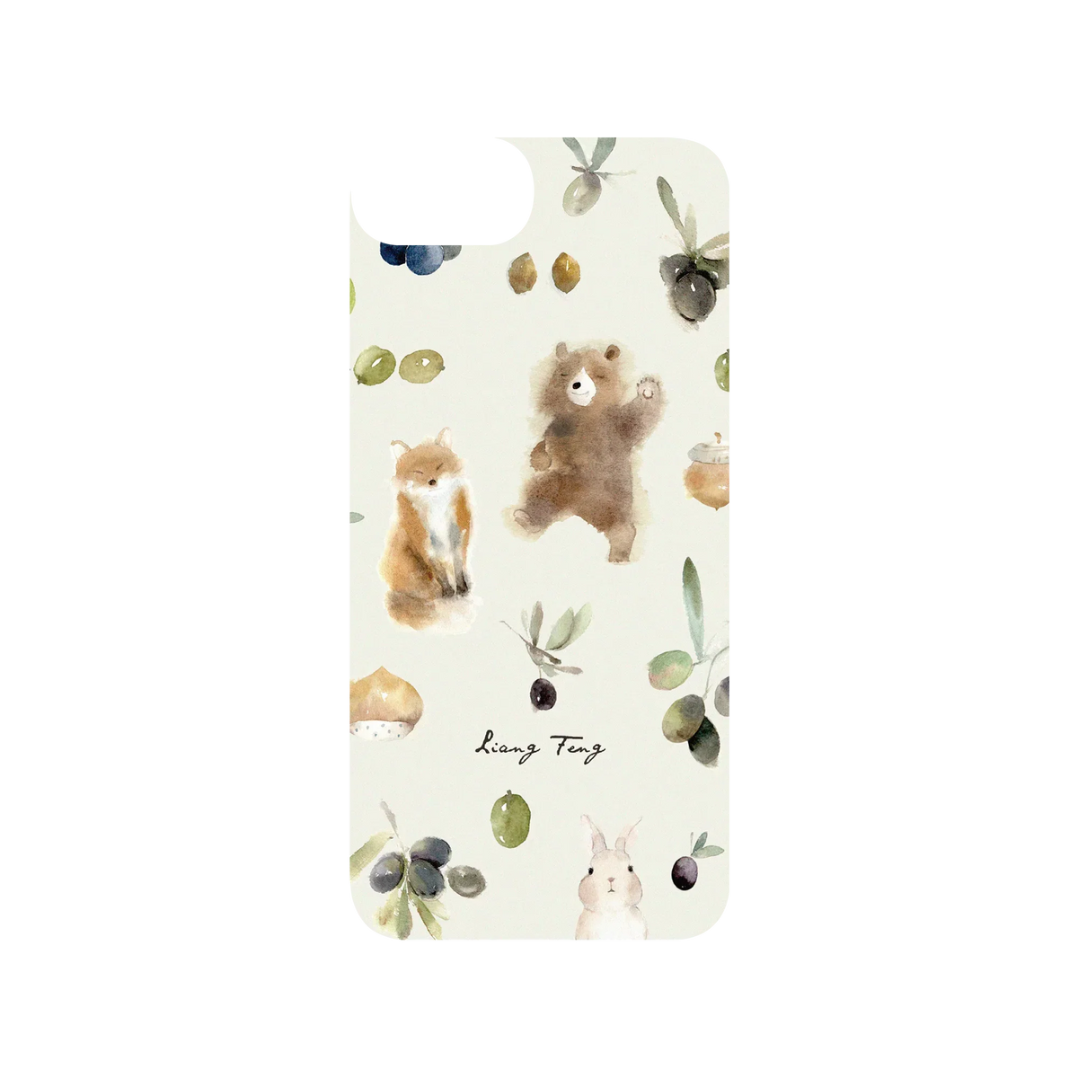 RHINOSHIELD X Liang Feng SolidSuit iPhone 8 Case - Olives and Animals