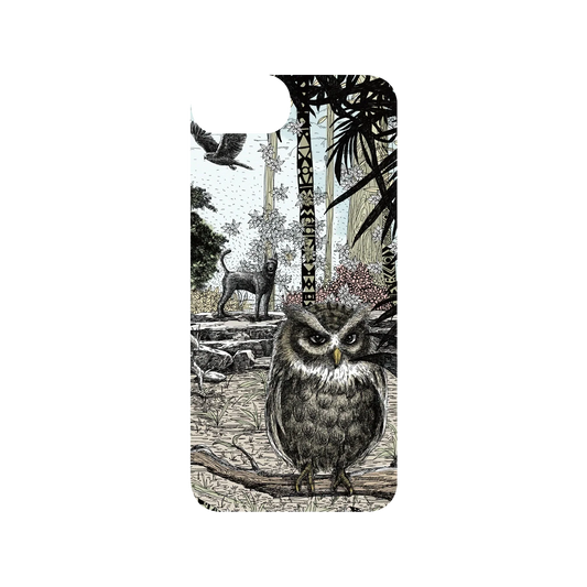 RHINOSHIELD X WasangShow SolidSuit iPhone 8 Case - Guarding The Forest - Owl