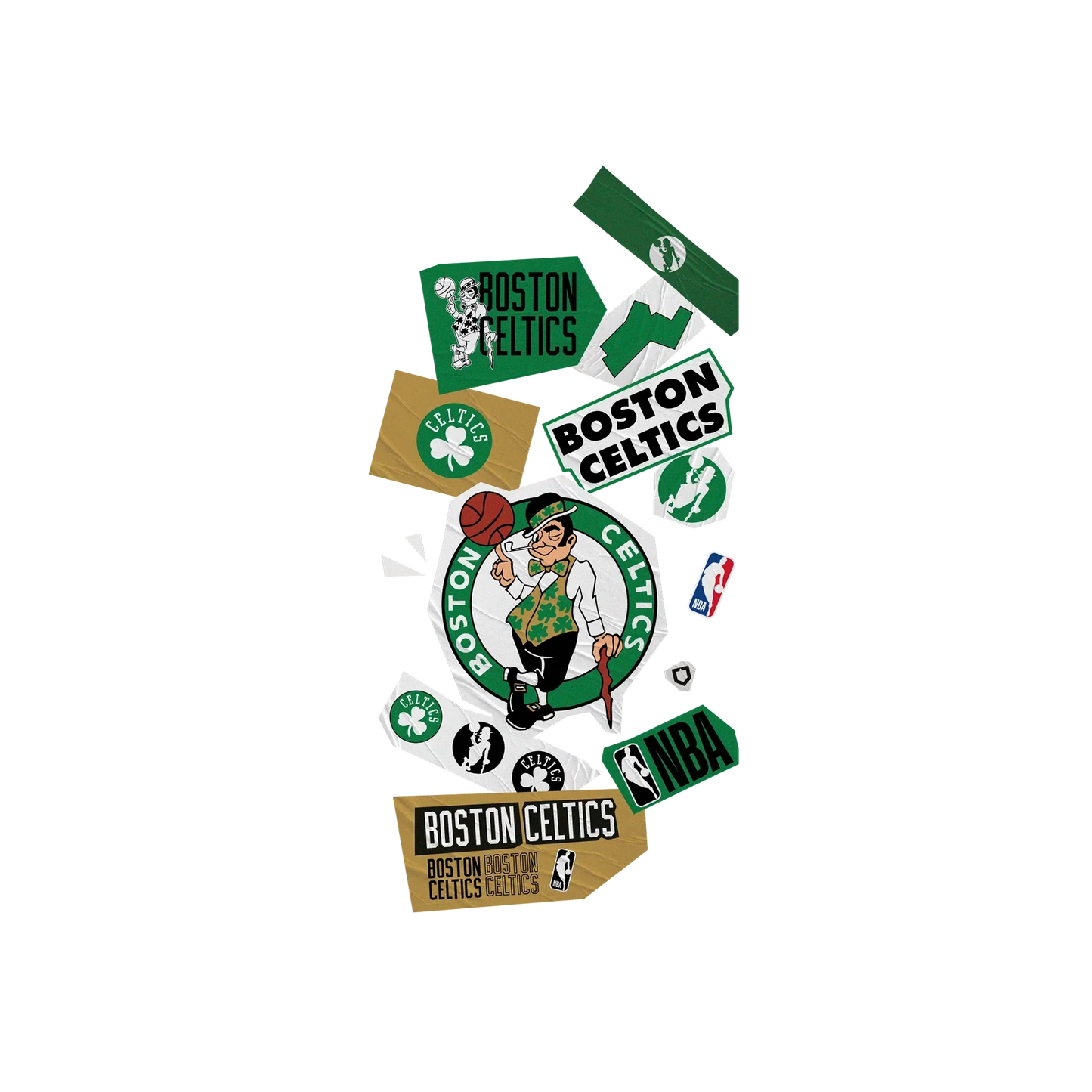 RHINOSHIELD X NBA SolidSuit iPhone SE (3rd generation) Case - Boston Celtics - Collage