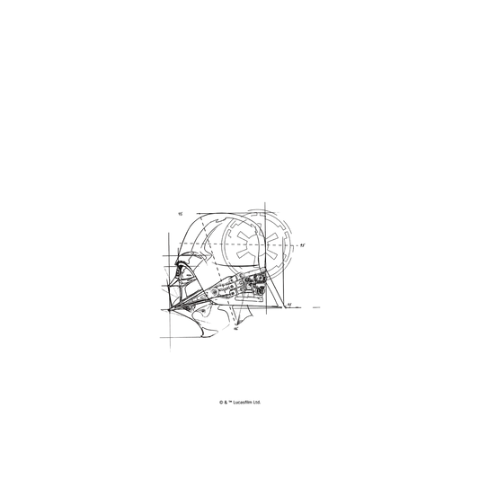 iPhone 7 犀牛盾SolidSuit聯名設計款防摔背蓋手機殼 StarWars 星際大戰系列 - 黑武士-線稿風格