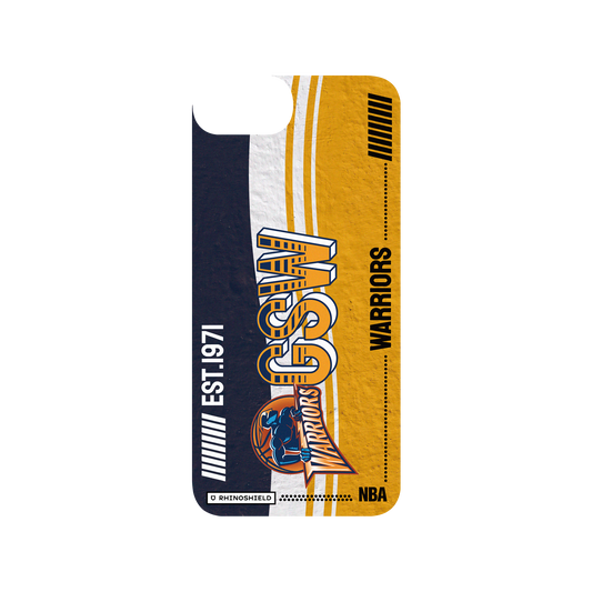 iPhone SE (第2代) 犀牛盾SolidSuit聯名設計款防摔背蓋手機殼 NBA - 復古球員卡-金州勇士 Golden State Warriors - Vintage Card