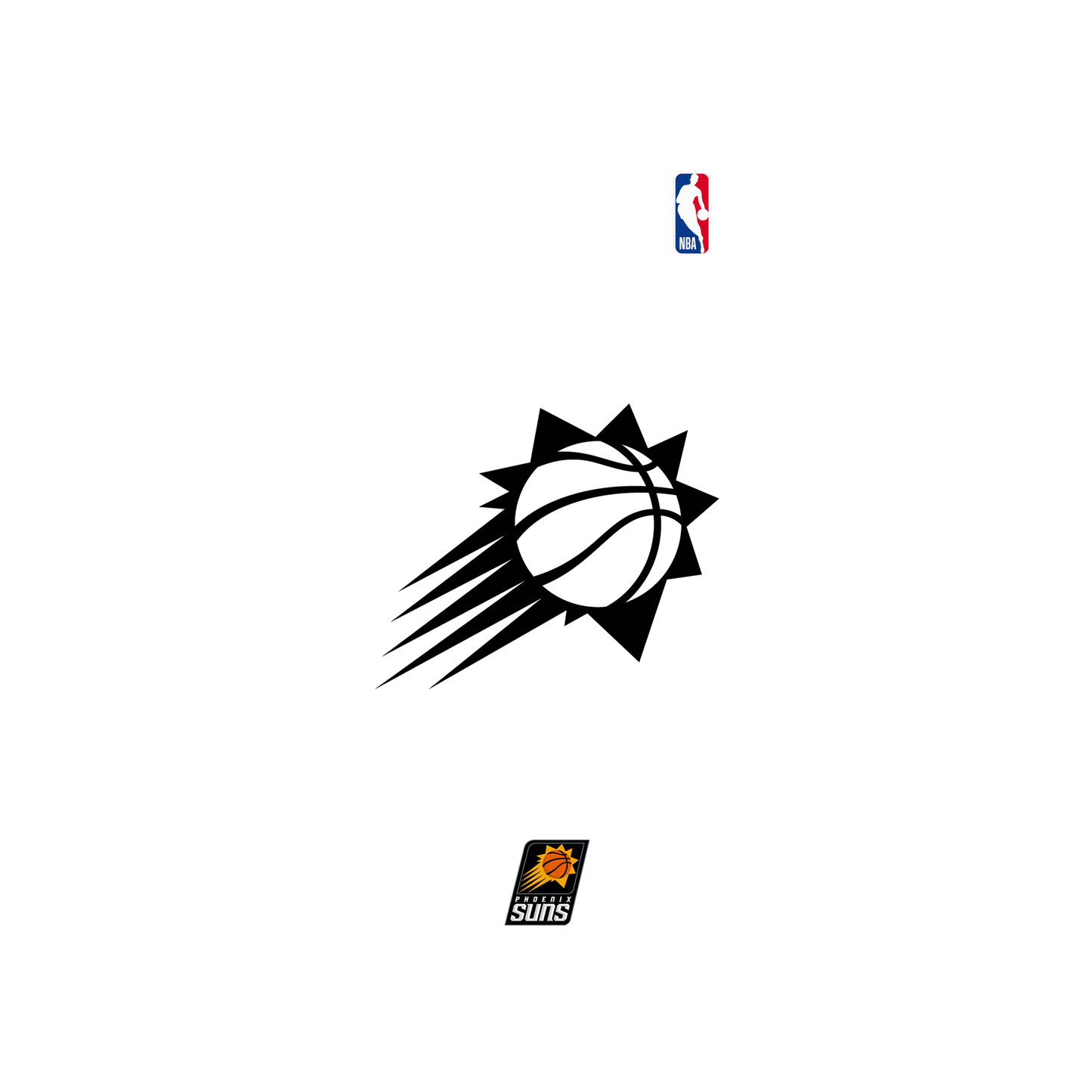 iPhone 7 犀牛盾SolidSuit聯名設計款防摔背蓋手機殼 NBA - B&W-鳳凰城太陽 Phoenix Suns B&W