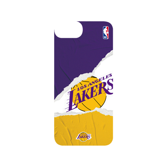 iPhone SE (第2代) 犀牛盾SolidSuit聯名設計款防摔背蓋手機殼 NBA - 熱血系列-洛杉磯湖人 L.A. Lakers - Sweat and tears