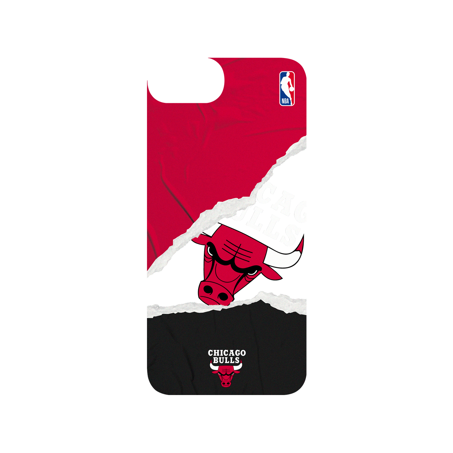 iPhone SE (第2代) 犀牛盾SolidSuit聯名設計款防摔背蓋手機殼 NBA - 熱血系列-芝加哥公牛 Chicago Bulls - Sweat and Tears