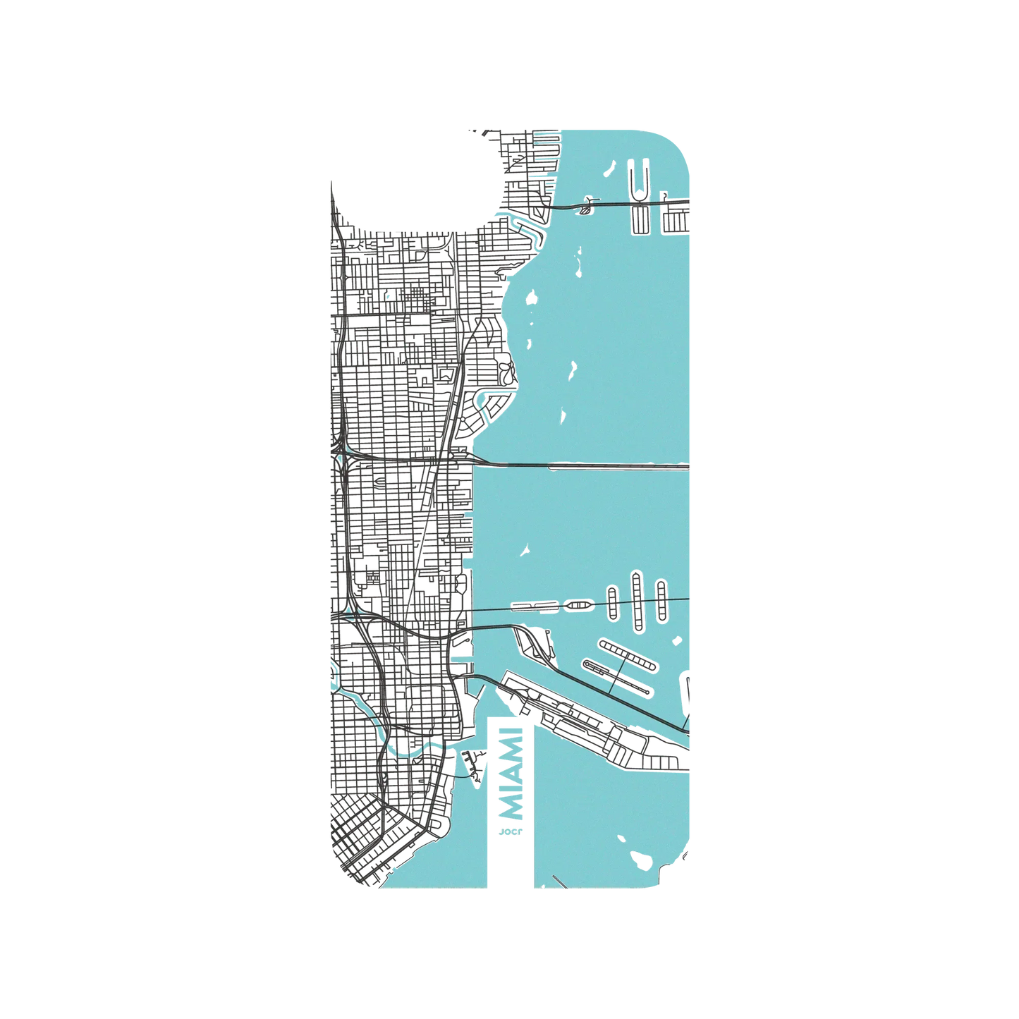 RHINOSHIELD X JOCR SolidSuit iPhone 7 Case - Miami (Black Logo)