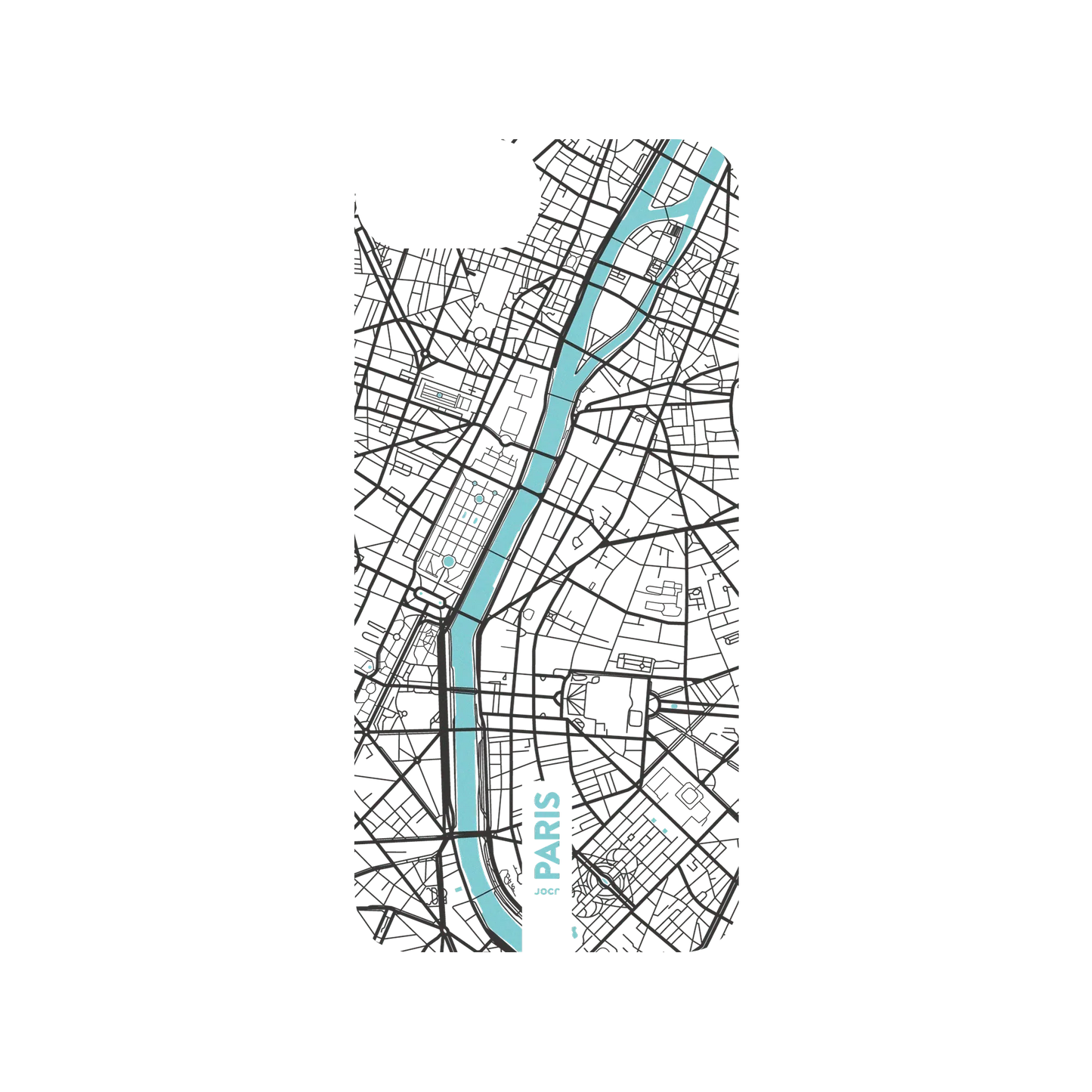 RHINOSHIELD X JOCR SolidSuit iPhone 8 Case - Paris (Black Logo)