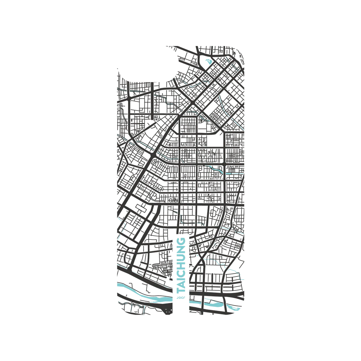 iPhone SE (第2代) 犀牛盾SolidSuit聯名設計款防摔背蓋手機殼 JOCR - Taichung (Black Logo)