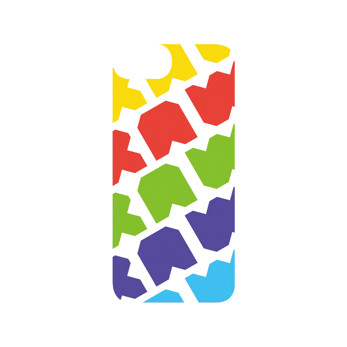 RHINOSHIELD X JOCR SolidSuit iPhone SE (2nd generation) Case - Raw Rainbow Pattern Big