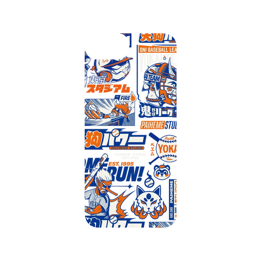 RHINOSHIELD X Paiheme Studio SolidSuit iPhone 8 Case - Yokai Baseball Mix