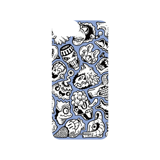 RHINOSHIELD X Lei Melendres SolidSuit iPhone SE (3rd generation) Case - Puzzle Heads Blue