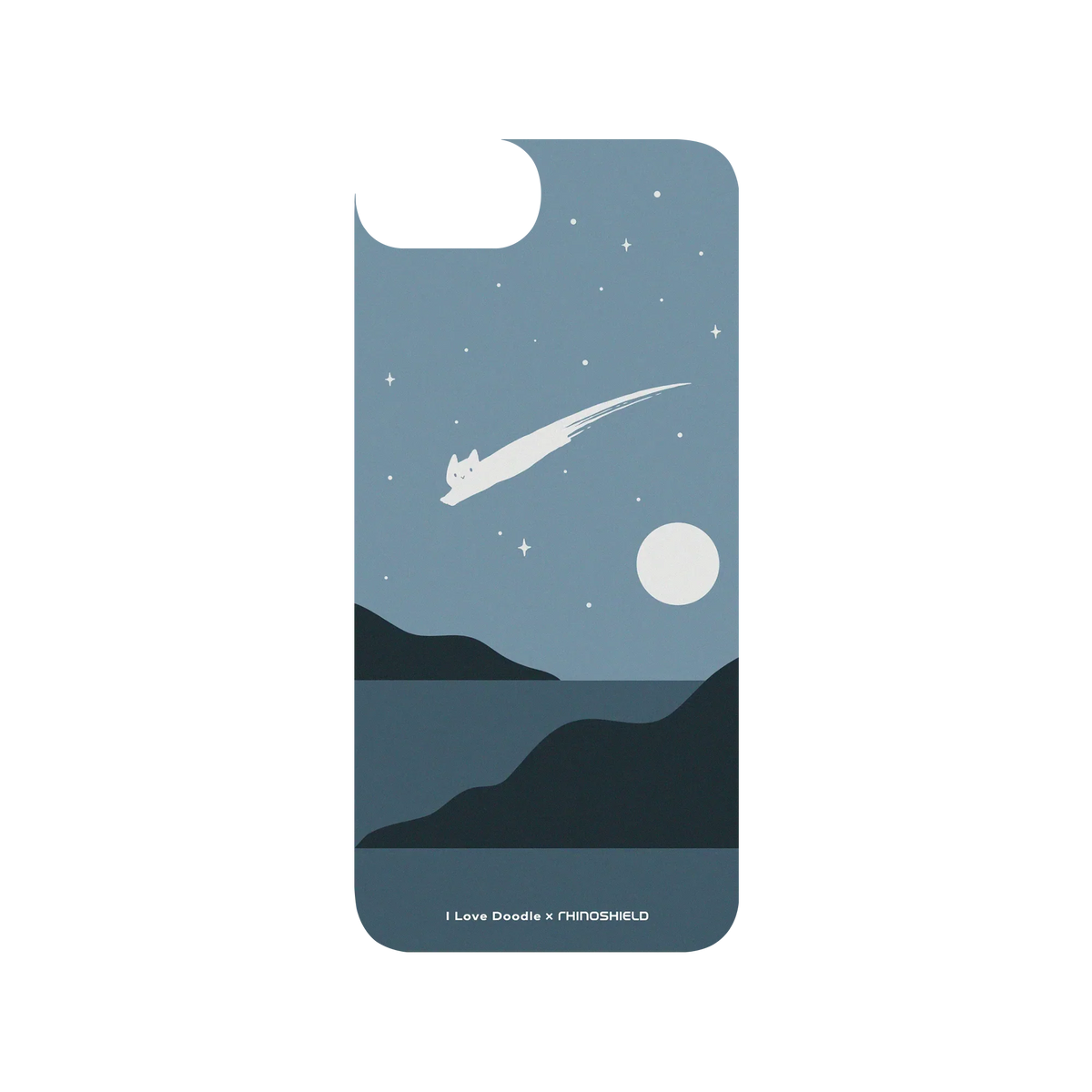 RHINOSHIELD X I Love Doodle SolidSuit iPhone 8 Case - Cat Landscape - Meteor