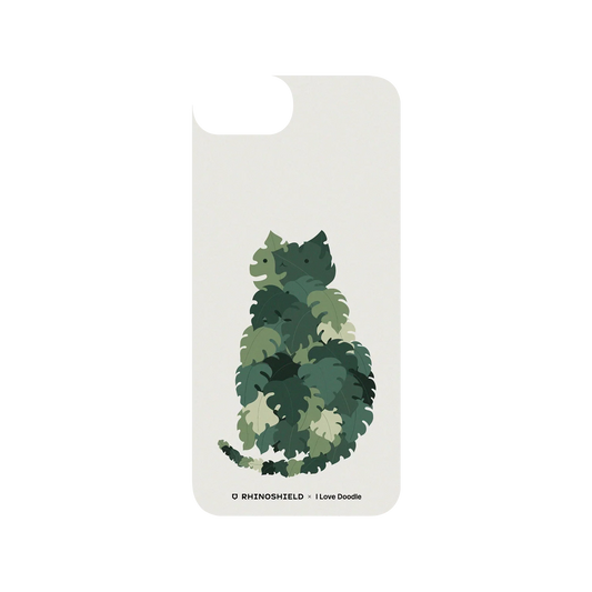 RHINOSHIELD X I Love Doodle SolidSuit iPhone 7 Case - Cat and Plant - Meowstera