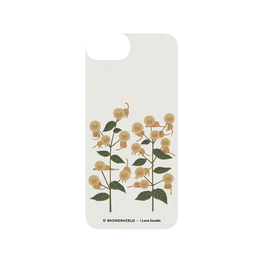 RHINOSHIELD X I Love Doodle SolidSuit iPhone SE (3rd generation) Case - Cat and Plant - Catmouflage