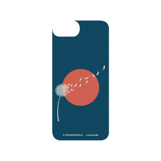 RHINOSHIELD X I Love Doodle SolidSuit iPhone 8 Case - Cat and Plant - Dandelion