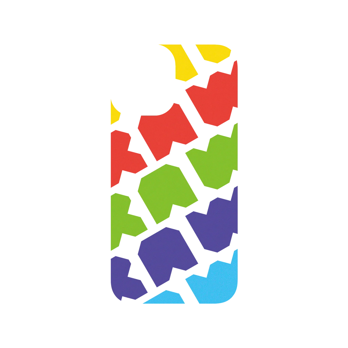 RHINOSHIELD X JOCR SolidSuit iPhone 12 mini Case - Raw Rainbow Pattern Big