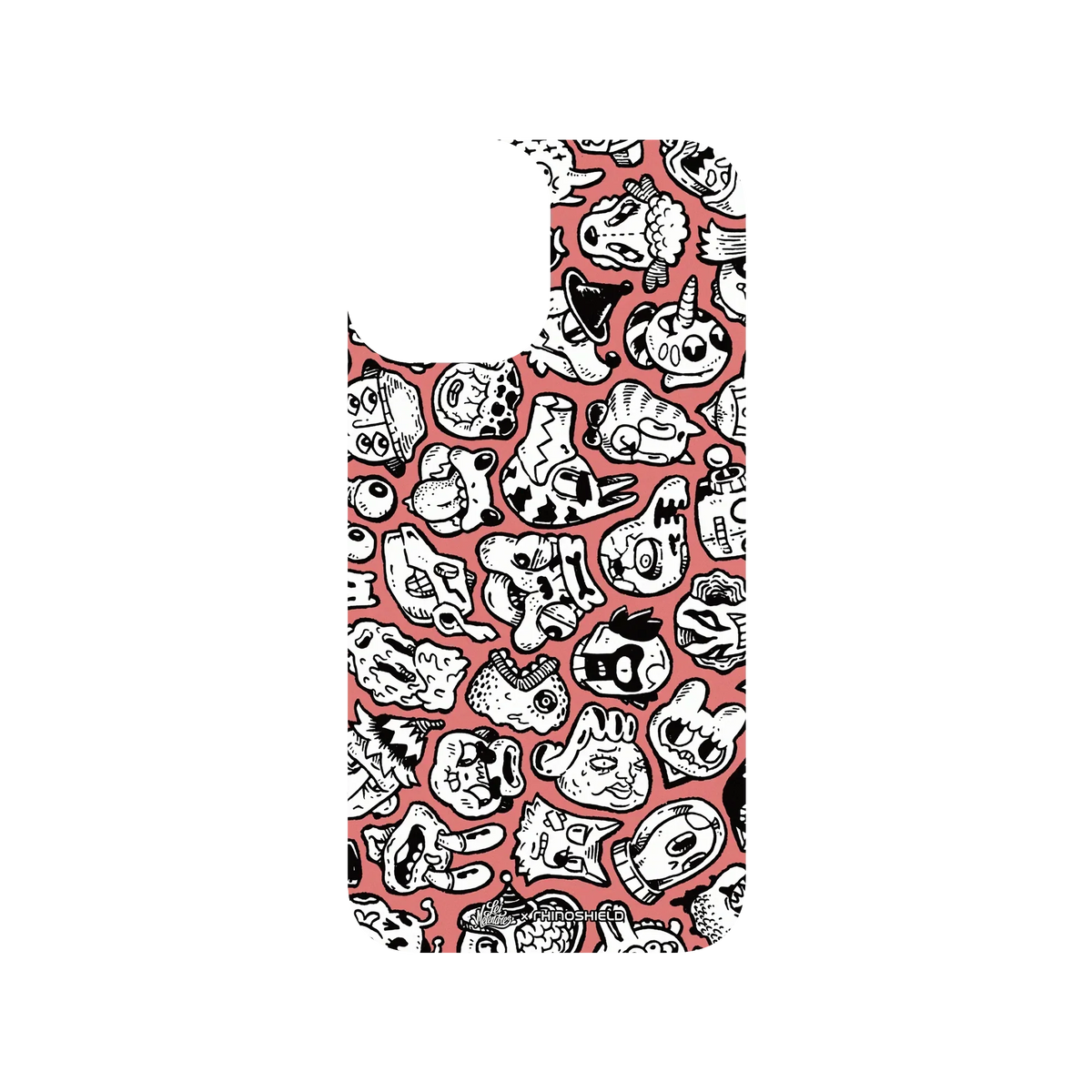 RHINOSHIELD X Lei Melendres SolidSuit iPhone 12 mini Case - Puzzle Heads Red 2