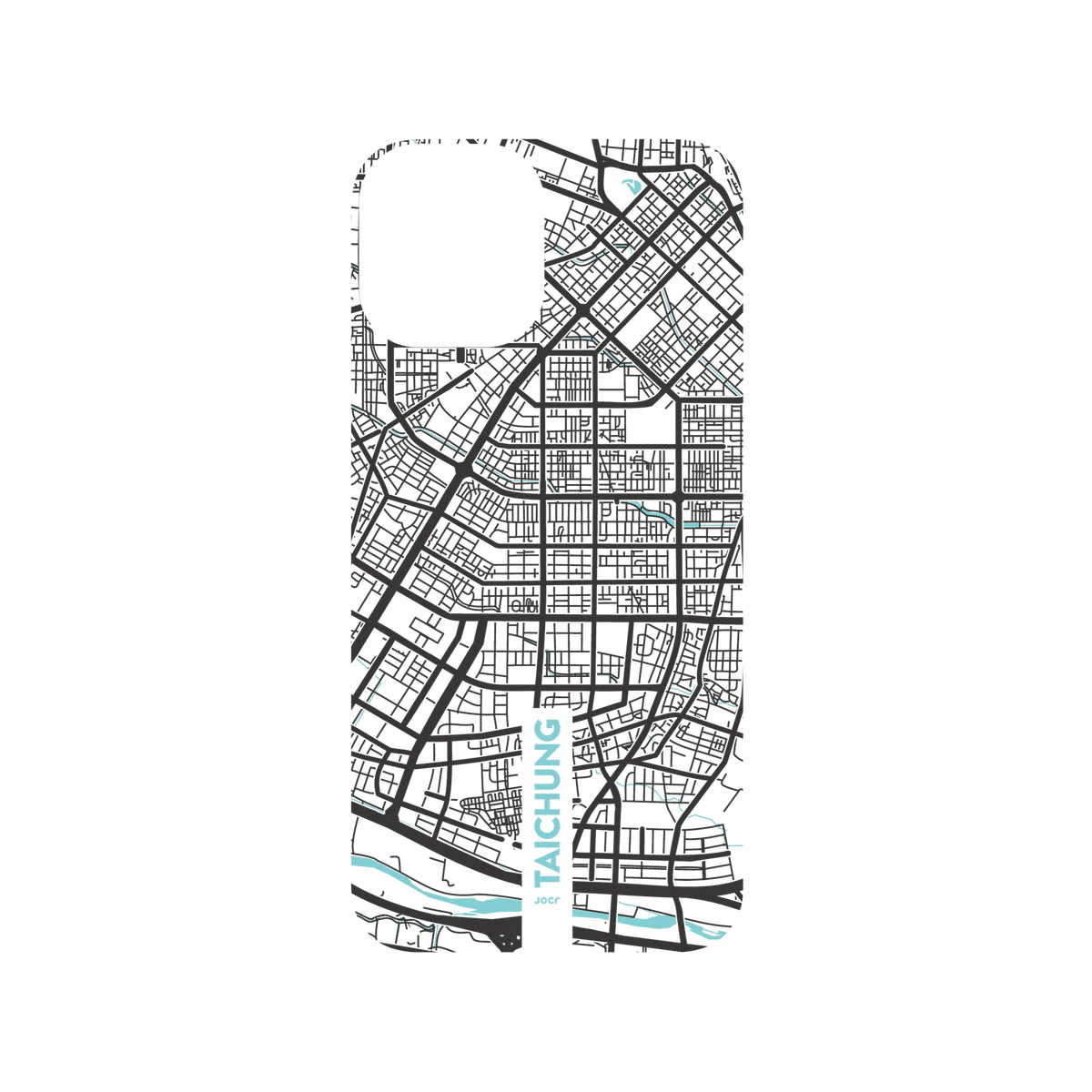 iPhone 12 犀牛盾SolidSuit聯名設計款防摔背蓋手機殼 JOCR - Taichung (Black Logo)
