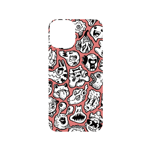 RhinoShield X Lei Melendres SolidSuit iPhone 12 Case - Puzzle Heads Red