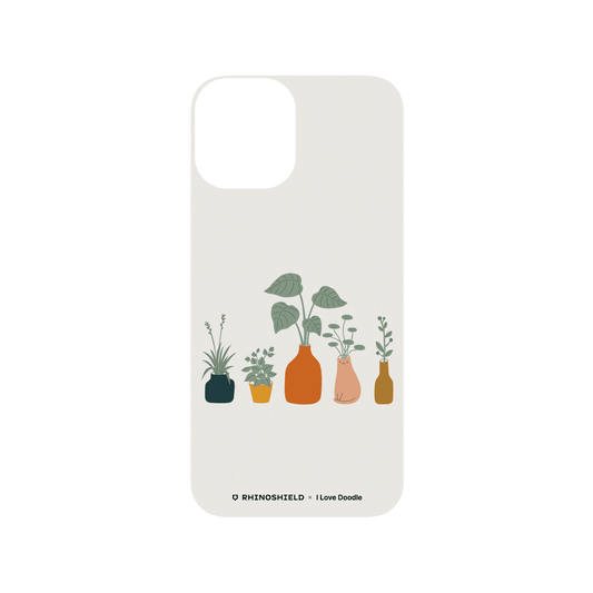 RhinoShield X I Love Doodle SolidSuit iPhone 12 Pro Case - Cat and Plant - Vase