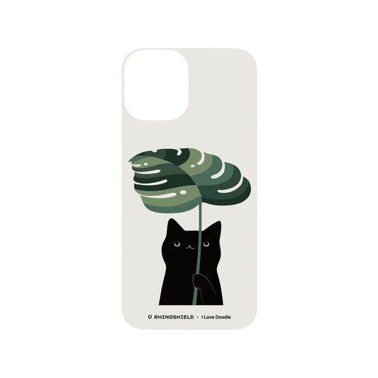 RhinoShield X I Love Doodle SolidSuit iPhone 12 Pro Case - Cat and Plant - Umbrella