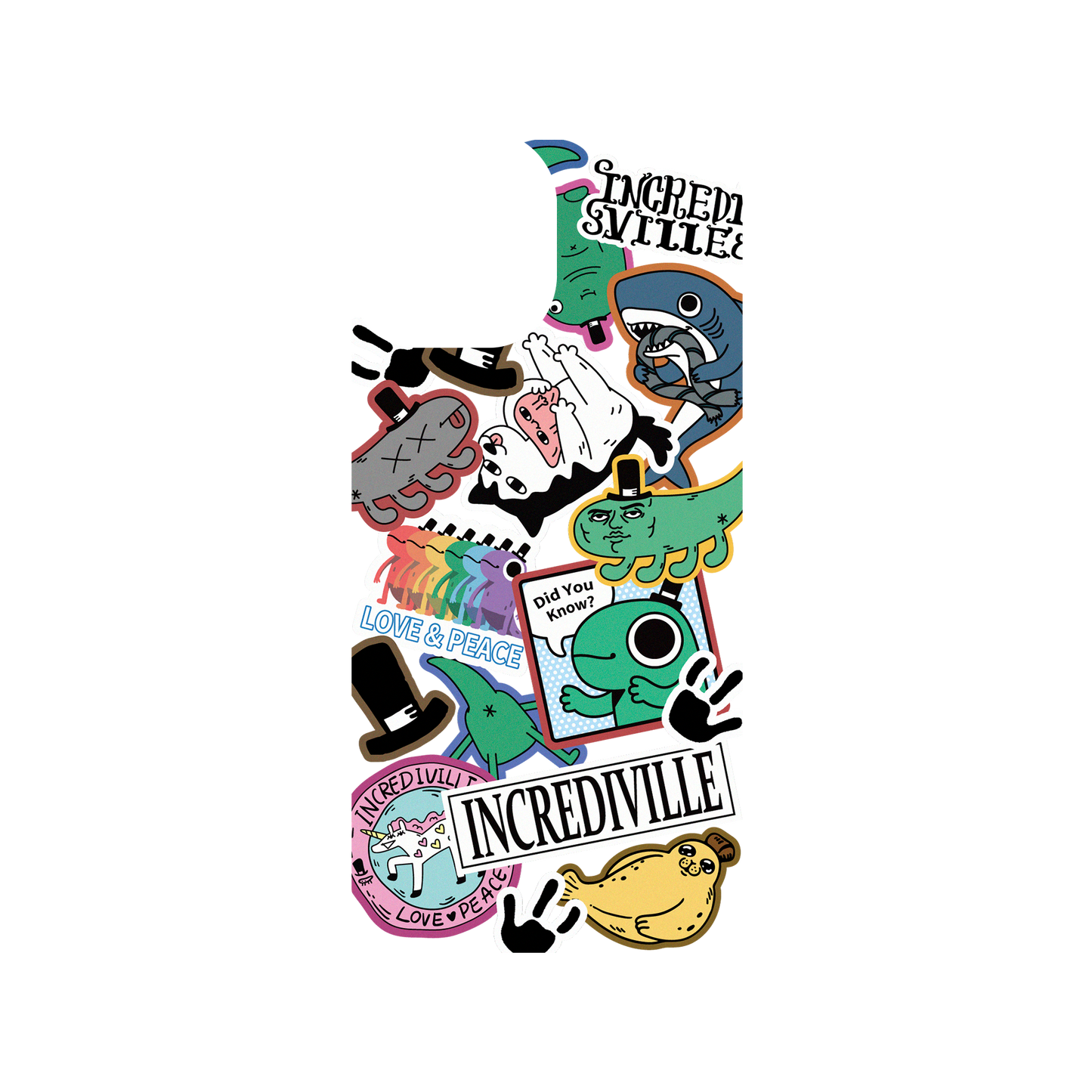 RHINOSHIELD X Incrediville SolidSuit iPhone 13 mini Case - Odd Sticker Album