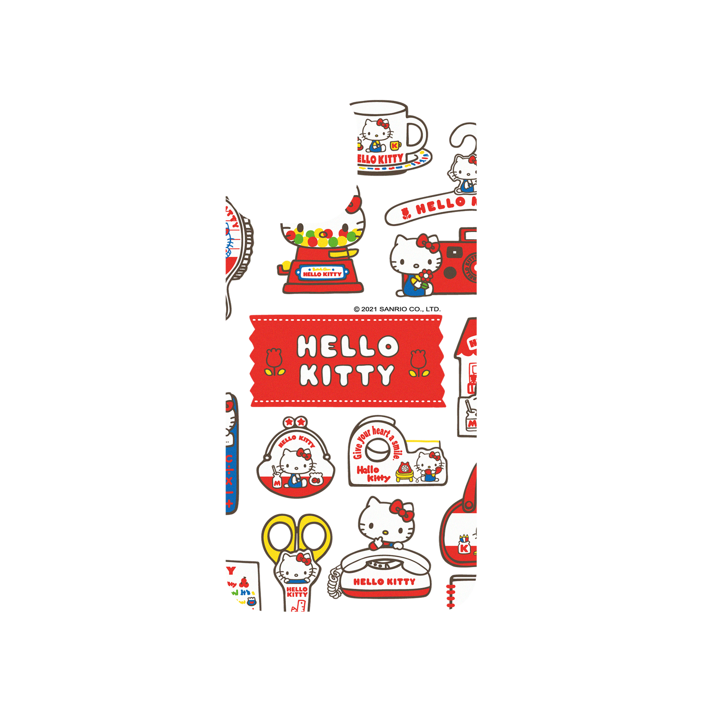 iPhone 13 mini 犀牛盾SolidSuit聯名設計款防摔背蓋手機殼 Hello Kitty - Sticker-Hello Kitty生活小物