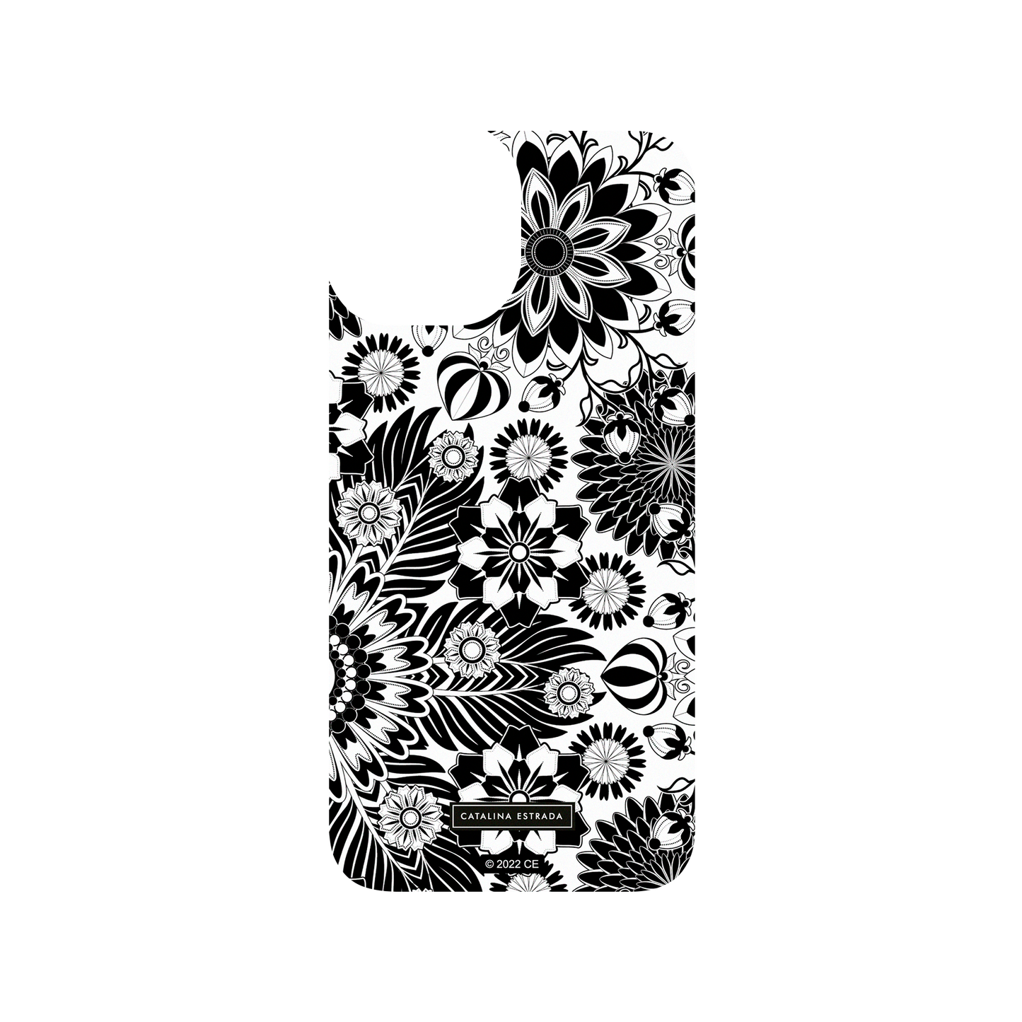 RHINOSHIELD X Catalina Estrada SolidSuit iPhone 13 mini Case - Floral Monochrome