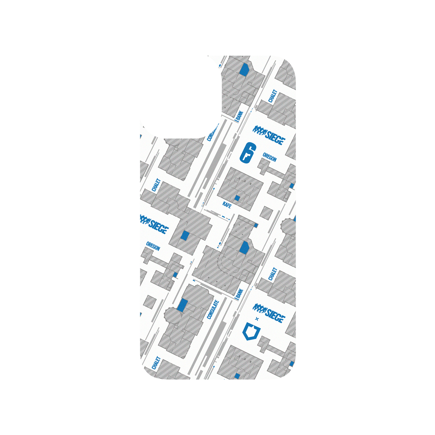 RHINOSHIELD X 6: Siege SolidSuit (MagSafe compatible) iPhone 13 mini Case - Map - Blue