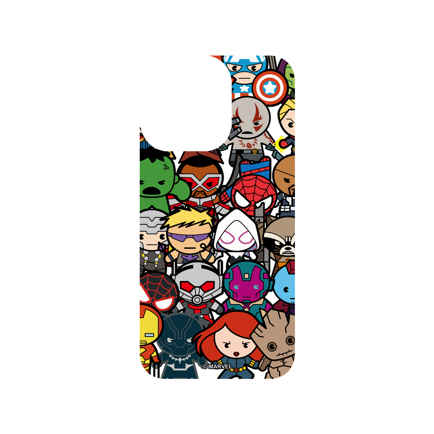 iPhone 13 Pro 犀牛盾SolidSuit防摔背蓋手機殼 Marvel 漫威 - 漫威英雄-復仇者聯盟 集合Q版