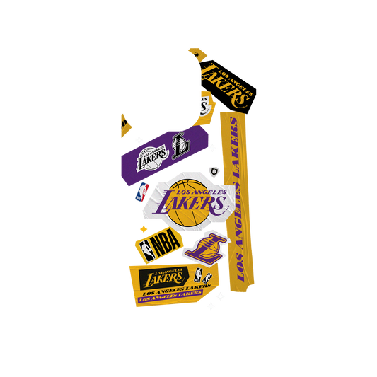 iPhone 13 Pro 犀牛盾SolidSuit聯名設計款防摔背蓋手機殼 NBA - 拼貼系列-洛杉磯湖人 L.A. Lakers - Collage